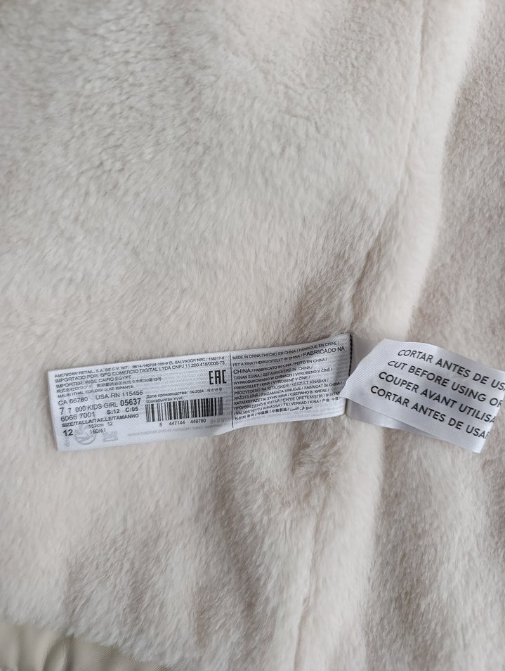 Mango Kürklü Kapüşonlu 12 Yaş 152 cm Mont - Görsel 3