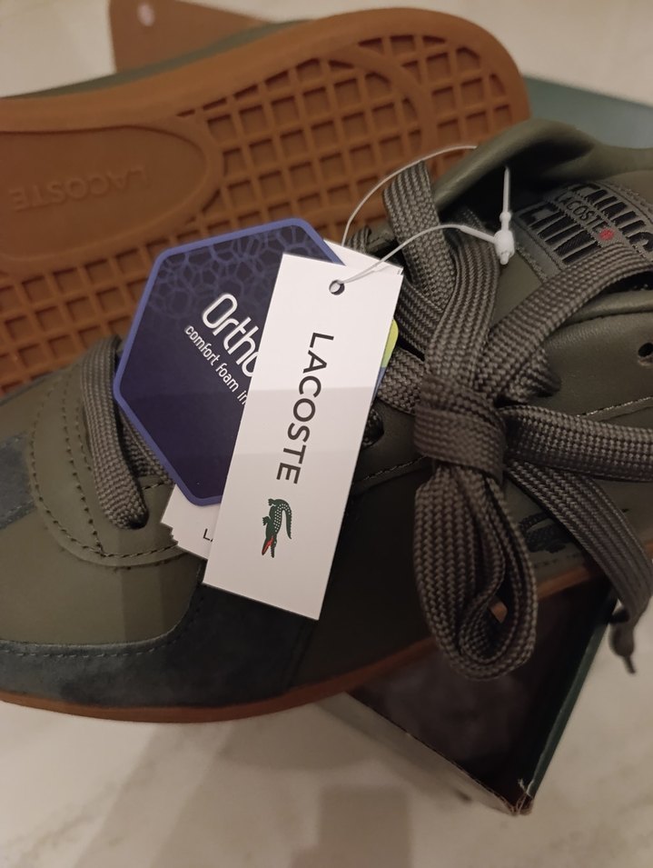 Lacoste Baseshot Pro Haki Sneaker - 45 Numara - Görsel 2
