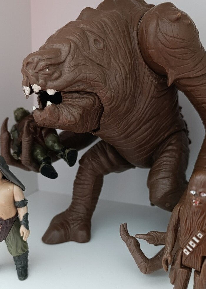Star Wars ROTJ 1984 Kenner Palitoy Rancor Monster! - Görsel 3