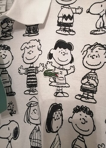 Lacoste Peanuts Polo Yaka XXL BEDEN Erkek T-Shirt - Görsel 7