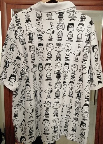 Lacoste Peanuts Polo Yaka XXL BEDEN Erkek T-Shirt - Görsel 9