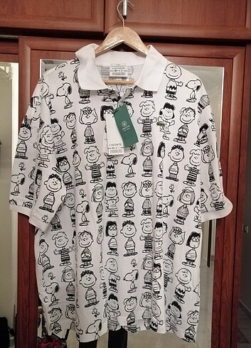 Lacoste Peanuts Polo Yaka XXL BEDEN Erkek T-Shirt - Görsel 11