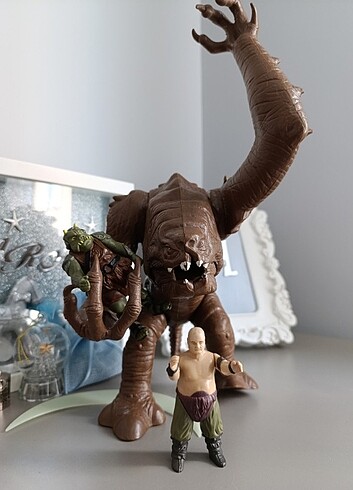 Star Wars ROTJ 1984 Kenner Palitoy Rancor Monster & Keeper & Gam - Görsel 3