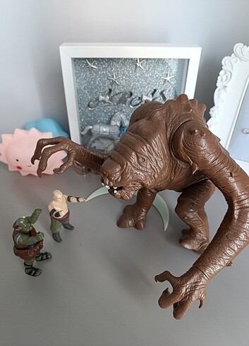 Star Wars ROTJ 1984 Kenner Palitoy Rancor Monster & Keeper & Gam - Görsel 4