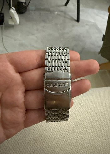 Gri Swatch Erkek Klasik Kol Saati - Görsel 7