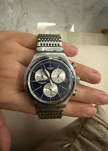 Gri Swatch Erkek Klasik Kol Saati - Görsel 2