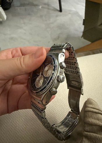 Gri Swatch Erkek Klasik Kol Saati - Görsel 5