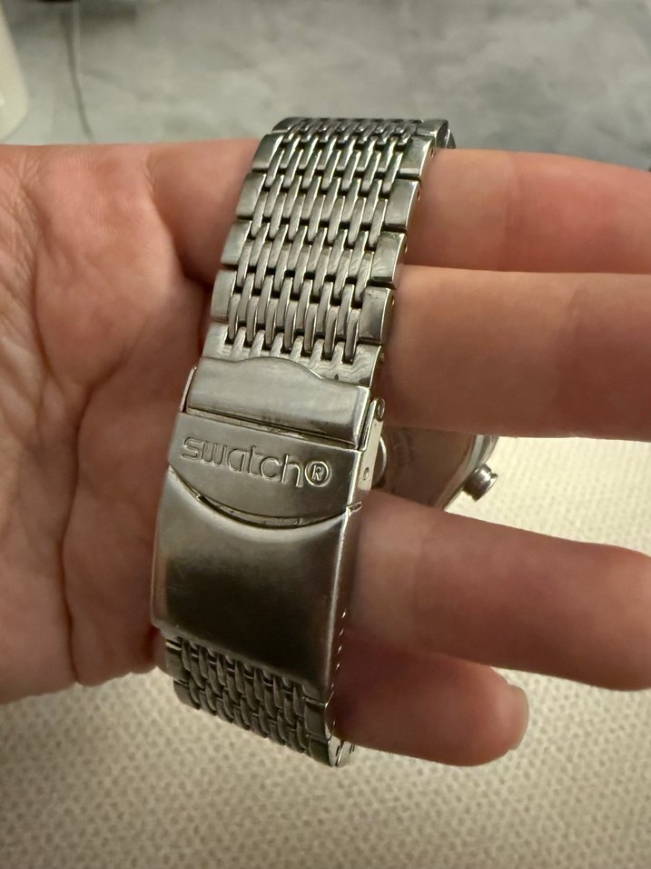 Gri Swatch Erkek Klasik Kol Saati - Görsel 3