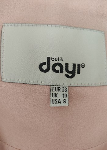 38 Beden Pembe Mini Kadın Blazer Ceket