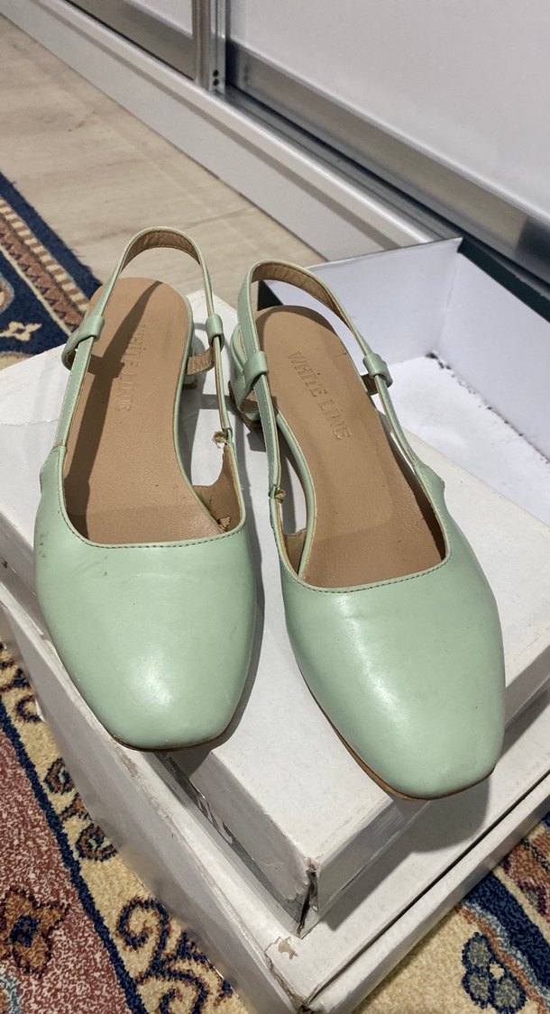 Çağla yeşili kadın babet - Görsel 2