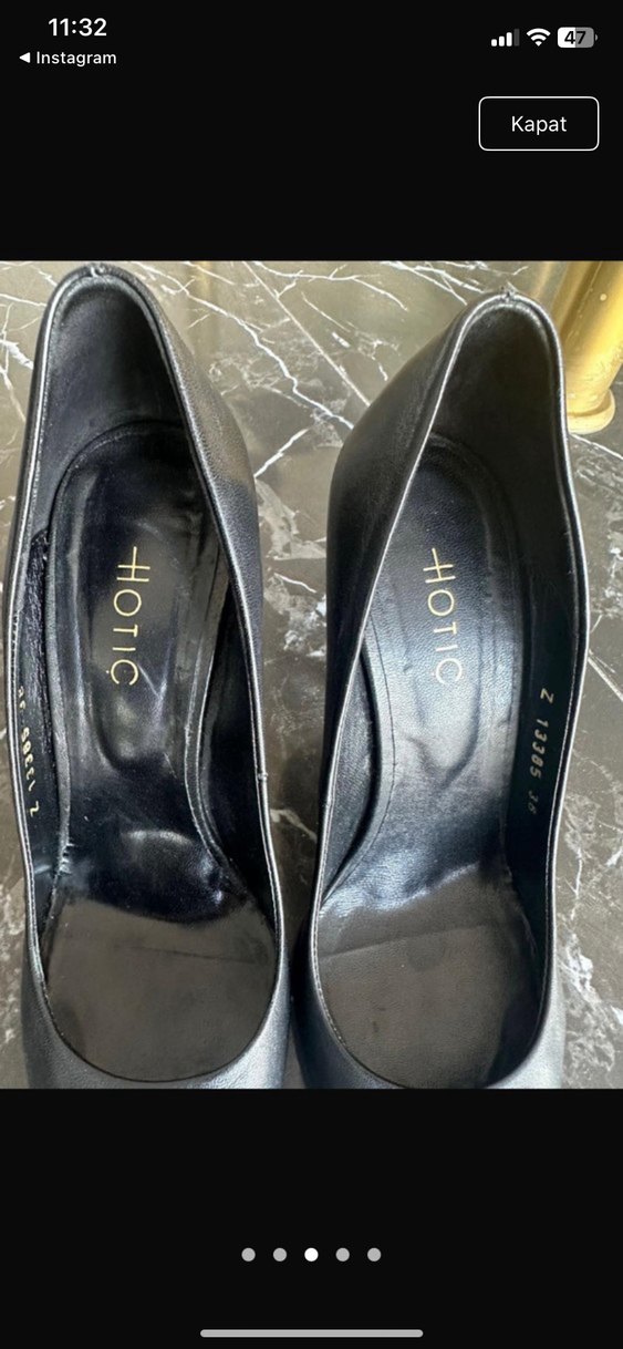 Siyah Tokalı Stiletto Topuklu Kadın Ayakkabı - Görsel 3