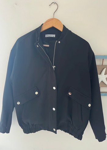 FLOW Siyah Bomber Kadın Ceket