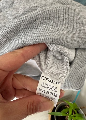 m Beden gri Renk Gri Baskılı Kısa Kollu Kadın Sweatshirt