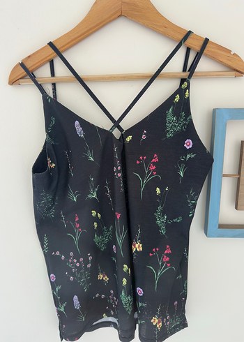 l Beden çeşitli Renk Çiçek Desenli Strappy Kadın Atlet