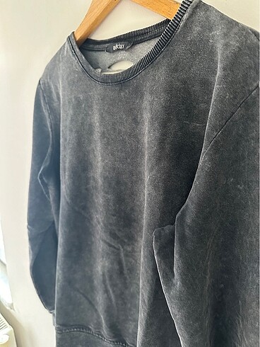 m Beden siyah Renk ADDAX YIRTIK DETAYLI SWEAT