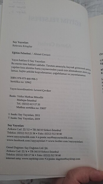  Say Yayıncılık Eğitim Felsefesi