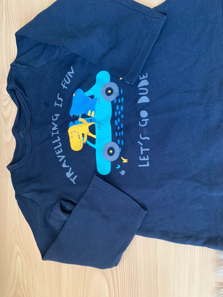 Renkli Baskılı Bebek Uzun Kollu tişört - Görsel 3