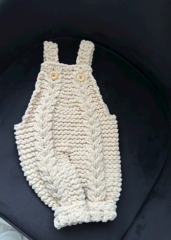 Örgü Bebek Salopet - Görsel 2