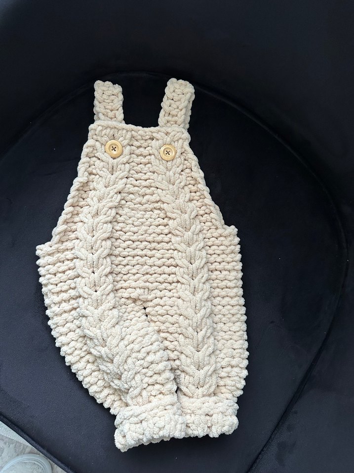 Örgü Bebek Salopet - Görsel 2