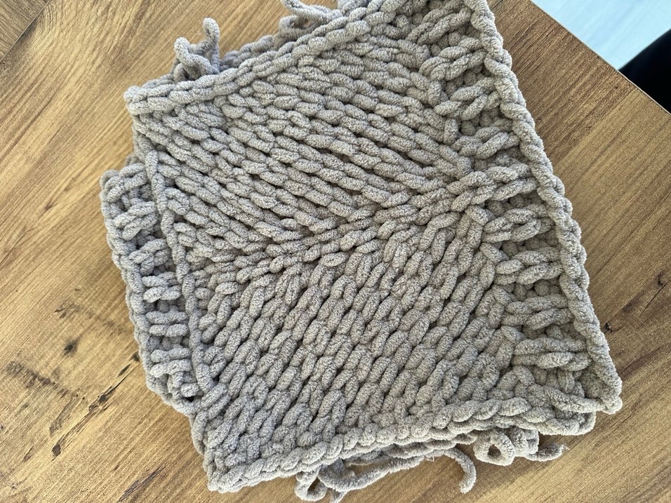 Lila Örgü Çocuk Süveter - Görsel 3