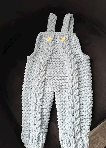 Bebe Mavisi Örgü bebek Tulum - Görsel 3