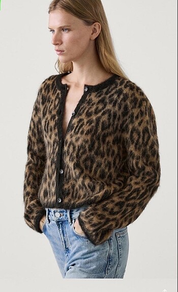 m Beden Massimo dutti leopar ceket