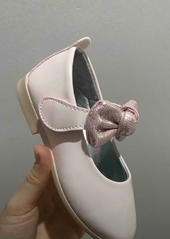 Pembe Klasik Fiyonk Detaylı Kız Babet - Görsel 2