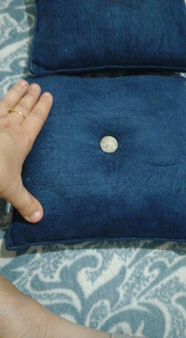 Koyu Mavi Bohem Tarzı Dekoratif Yastık - Görsel 2