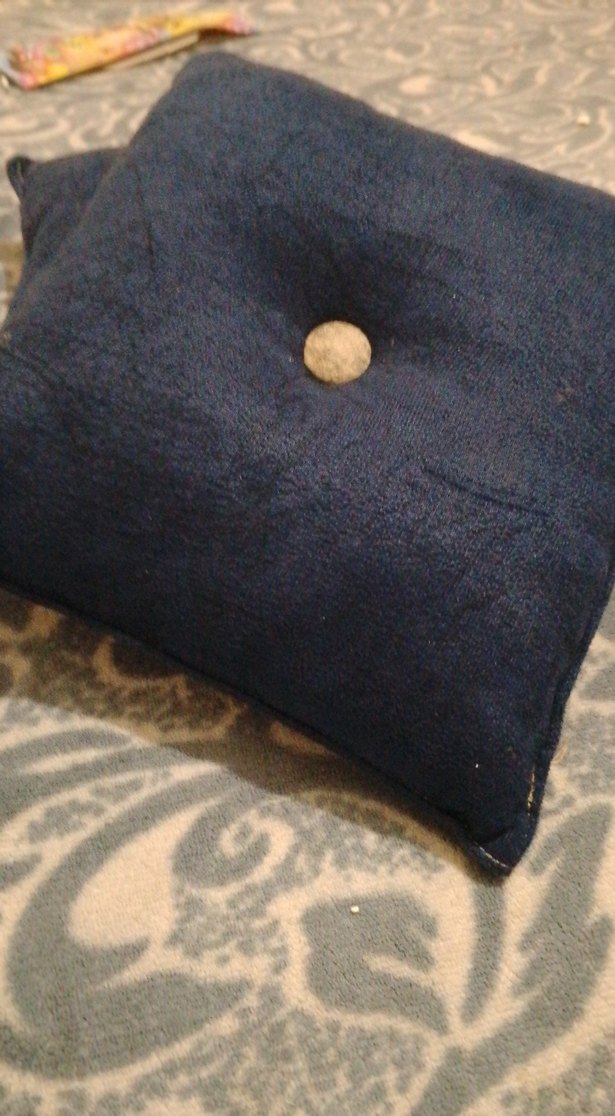 Koyu Mavi Bohem Tarzı Dekoratif Yastık - Görsel 4