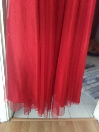 36 Beden kırmızı Renk Kırmızı abiye elbise