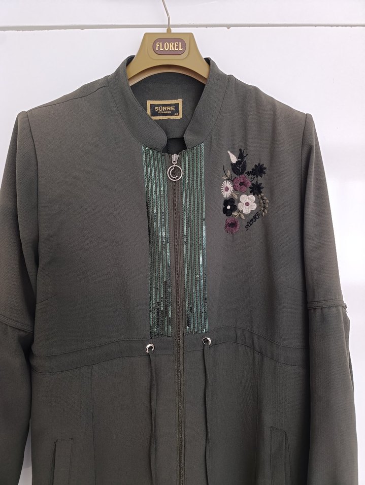 Kadın kap ferace tunik pardesü - Görsel 2