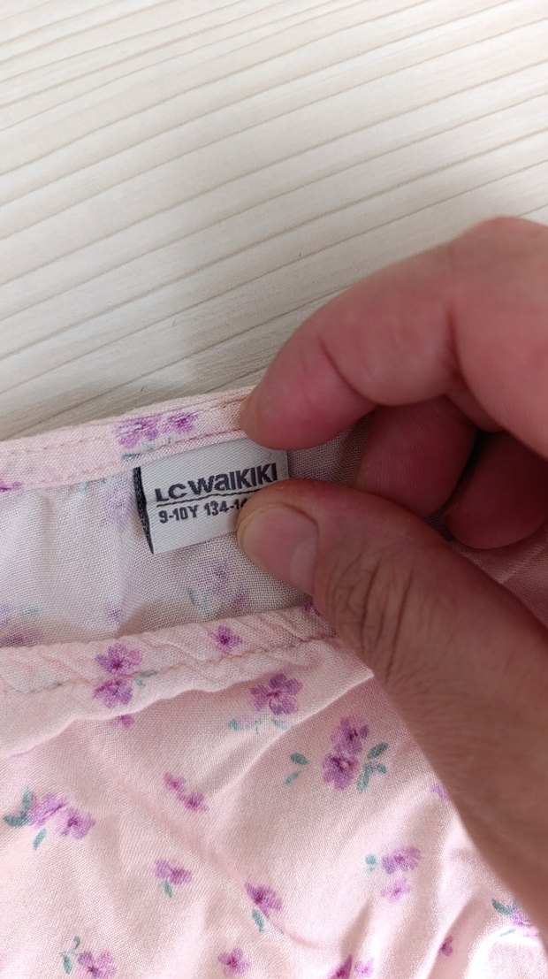 Pembe Kız çocuk Piliseli Etek ve Askılı Üst Takım - Görsel 3