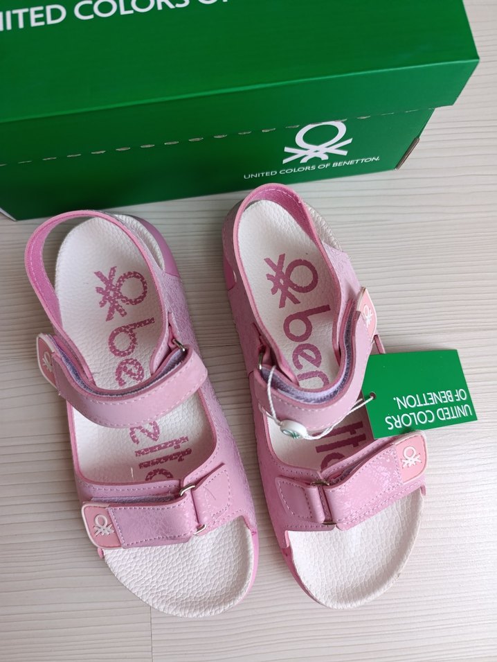 United Colors of Benetton Pembe Kız Çocuk Sandalet - Görsel 4
