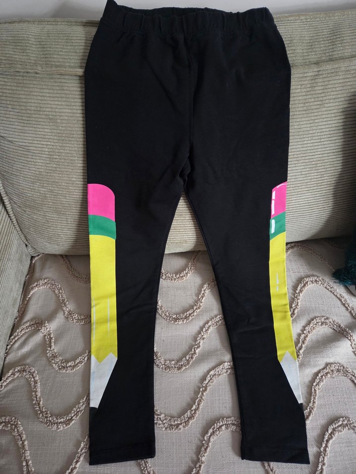 Panco Kız Çocuk Renk Bloklu Tayt - Görsel 4