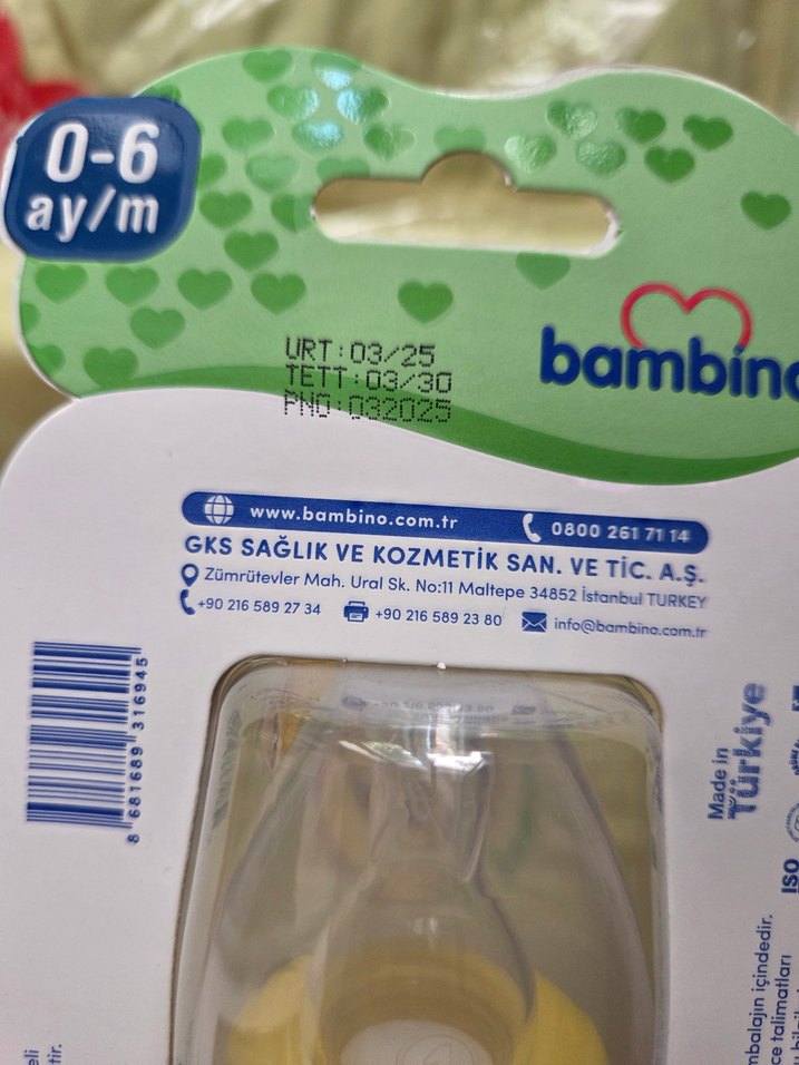 Sarı Pastel Cam Bebek Biberonu 0-6 Ay ve Sarı alt açma - Görsel 2