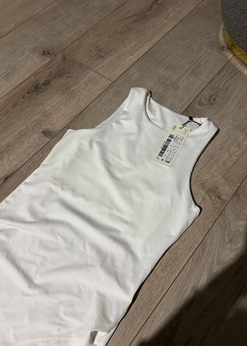 Beyaz Pamuklu Kadın Kolsuz body