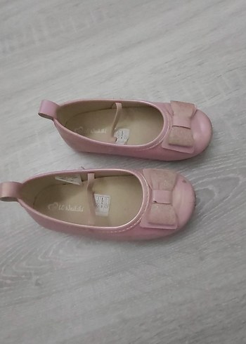 Kız Çocuk Pembe Bantlı Babet Ayakkabı