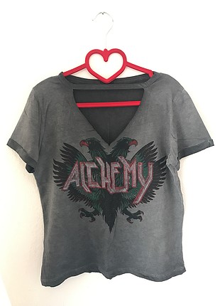 Rocker Kartallı T-shirt