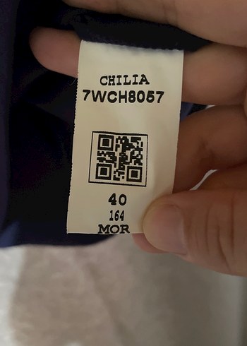 Kadın Mor Midi Uzun Kollu chilia elbise #chilia - Görsel 5