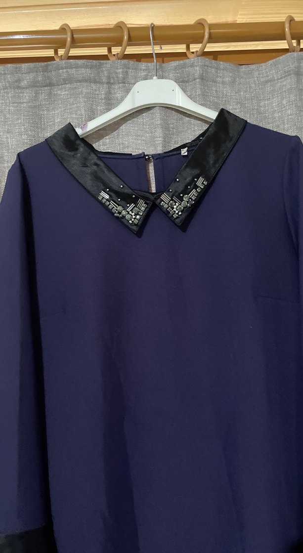 Kadın Mor Midi Uzun Kollu chilia elbise #chilia - Görsel 2