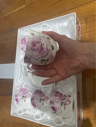 Beden pembe Renk Schafer çay fincanı takımı