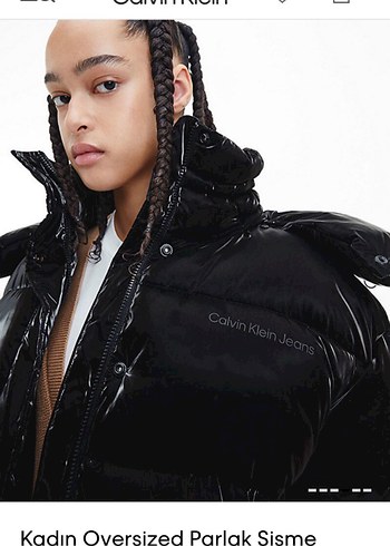 Calvin klein Oversized Şişme Mont - Görsel 2