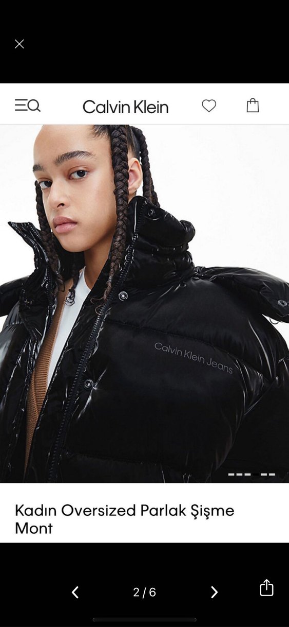 Calvin klein Oversized Şişme Mont - Görsel 2