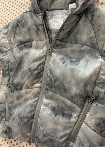 Kapüşonlu Gri Erkek Çocuk Ceketi - Görsel 2