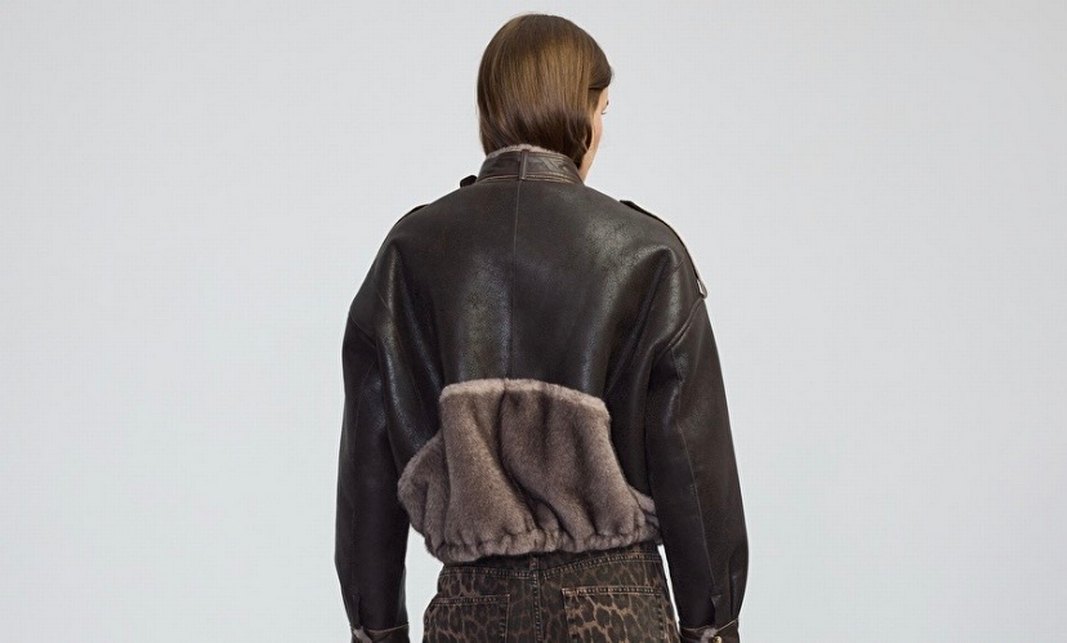 Ipekyol Kahverengi Kürklü Deri Kadın Ceket - Görsel 2