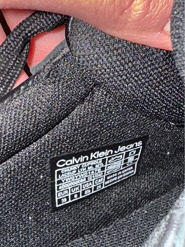 39 Beden Calvin Klein siyah kadın sneaker