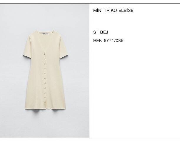 Zara Zara Triko Elbise