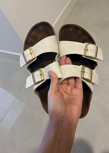 39 Beden beyaz Renk Beyaz Birkenstock Orjinal