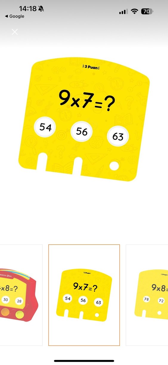 Renkli Çarpma Matematik Oyunu - Görsel 5