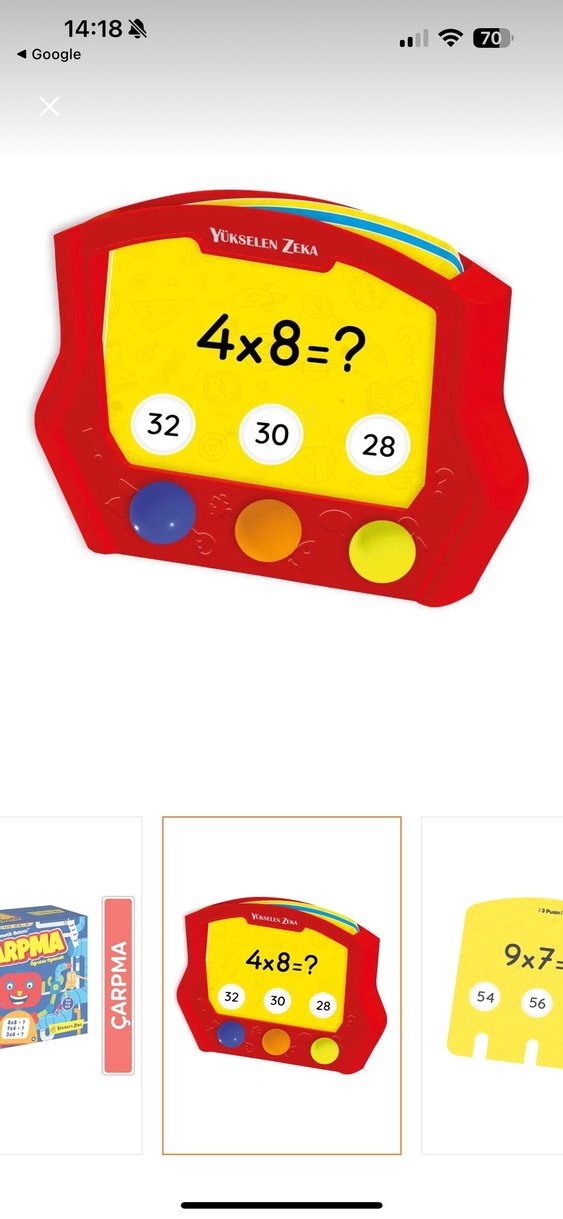 Renkli Çarpma Matematik Oyunu - Görsel 4